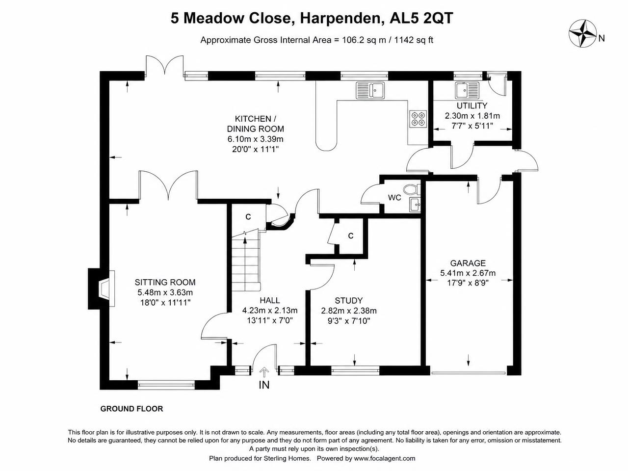 Apartment floor plan floor plan for 14 Willow Close